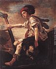 David with the Head of Goliath by Domenico Feti